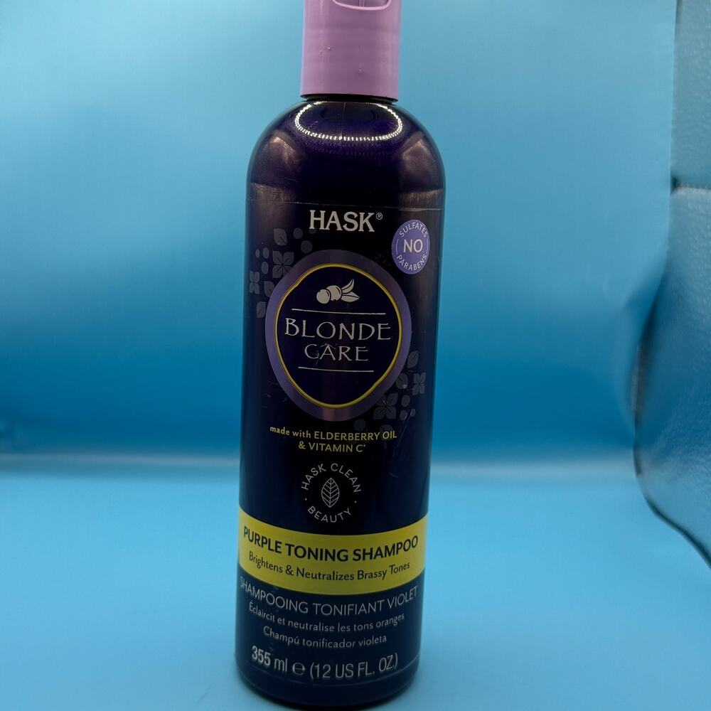 6 FOR $25 SALE HASK Purple Toning Shampooo 12oz